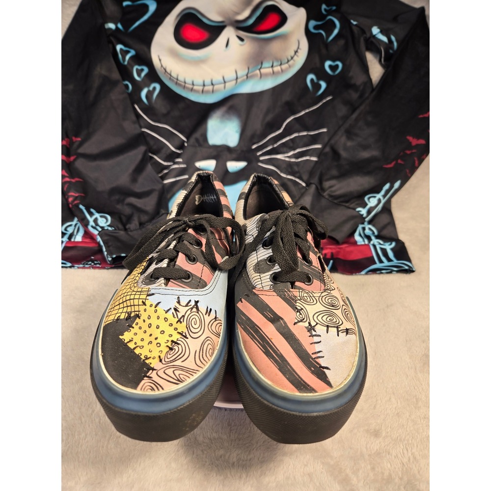 Vans Era Stacked Nightmare Before Christmas Sally Patchwork Shoes M 6 W 7.5